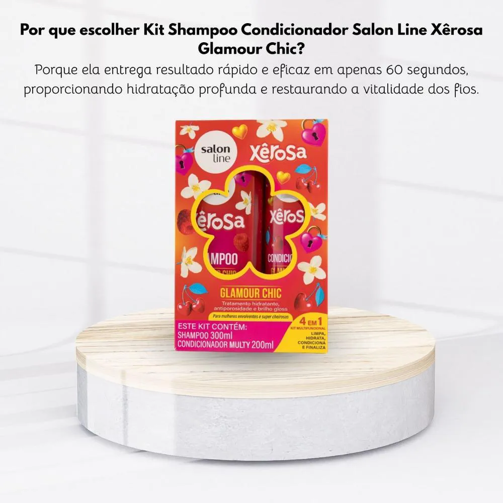 Kit Shampoo Condicionador Salon Line Xerosa Glamour Chic 1487216
