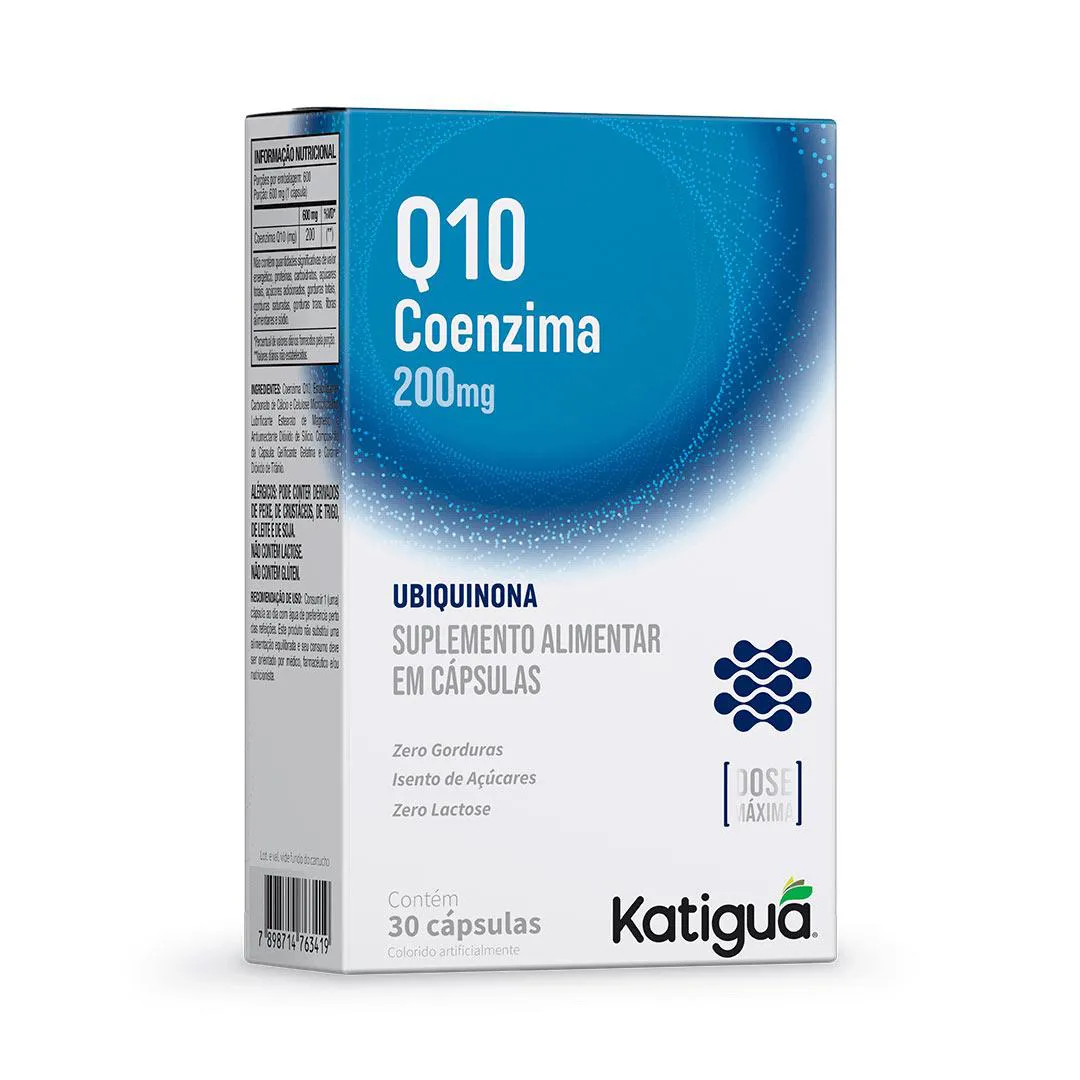 Imagem de Coenzima Q10 Ubiquinona 200mg - 30 Caps - Katiguá