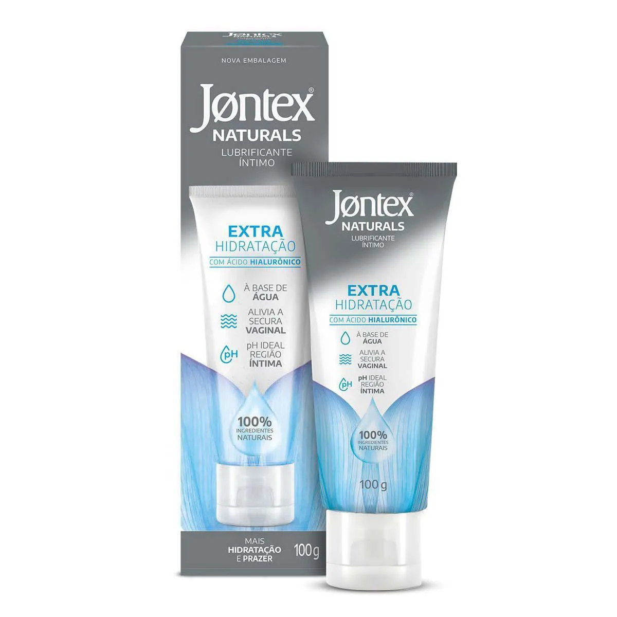 Lubrificante Íntimo Jontex Naturals Extra Hidratação com 100g