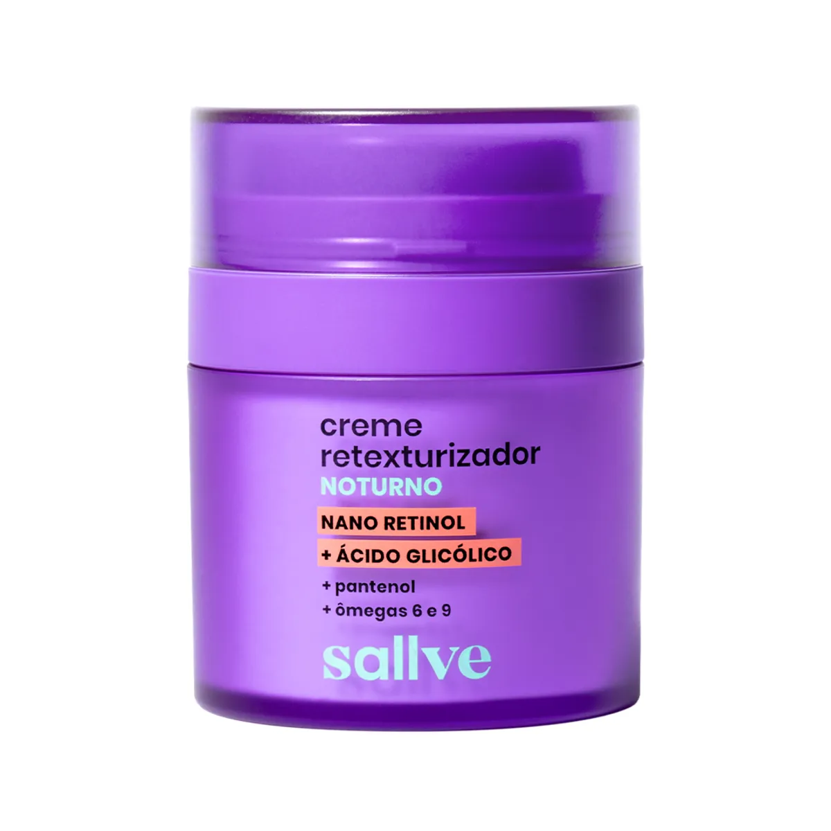 Creme Facial Retexturizador Noturno Sallve Nano Retinol 30g