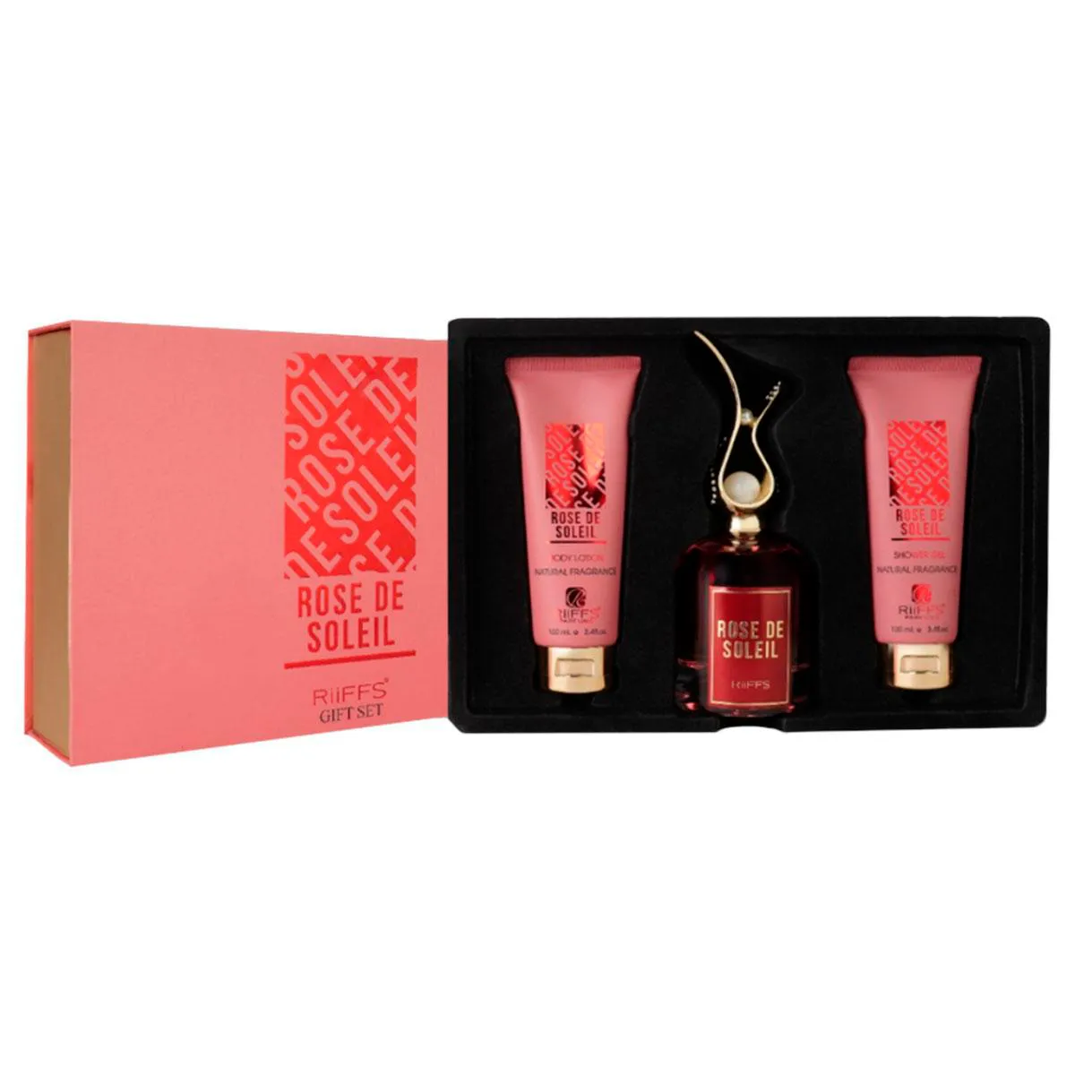 Kit Coffret Rose De Soleil Riiffs Eau De Parfum 100ml + Body