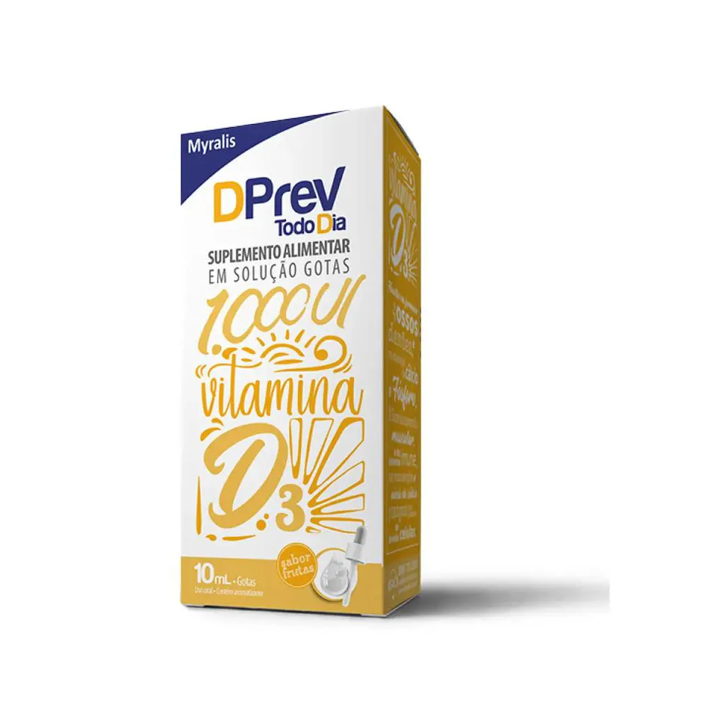 Vitamina D Colecalciferol DPrev Todo Dia Gotas 1.000UI 10ml