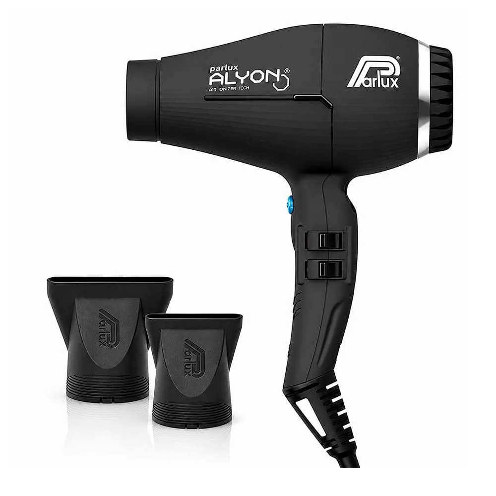 Parlux Alyon Air Ionizer Tech Black 2250w - Secador de Cabelo 220v