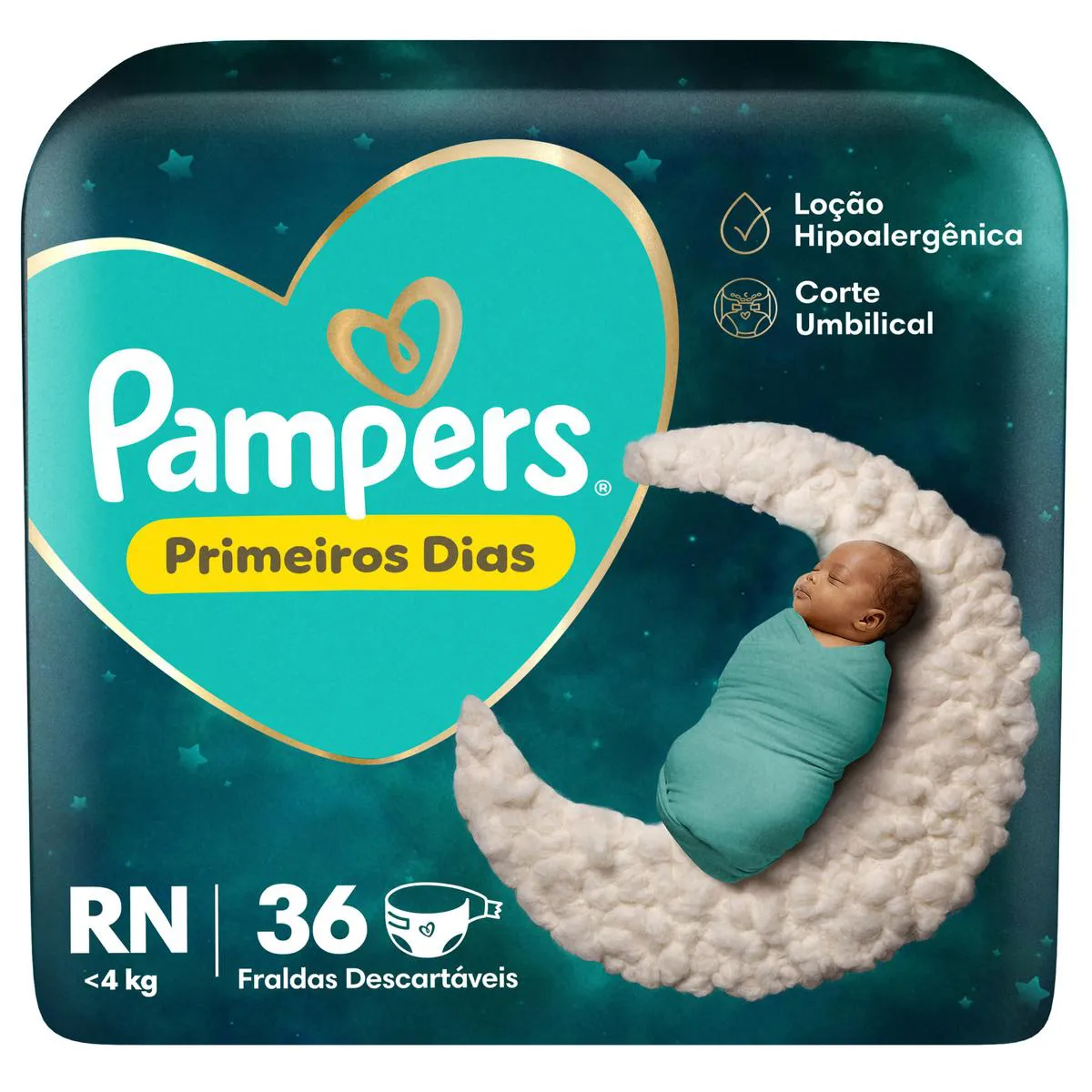 Fralda Pampers Recém Nascido RN 36 unidades