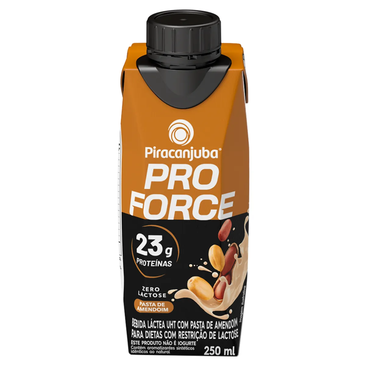 Bebida Proteica Piracanjuba ProForce Pasta de Amendoim 23g Proteínas Zero Lactose 250ml