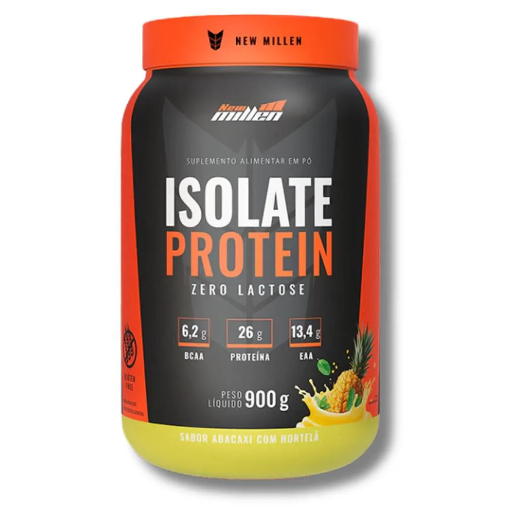 Whey Isolate Protein Zero Lactose 900g New Millen - Abacaxi com
