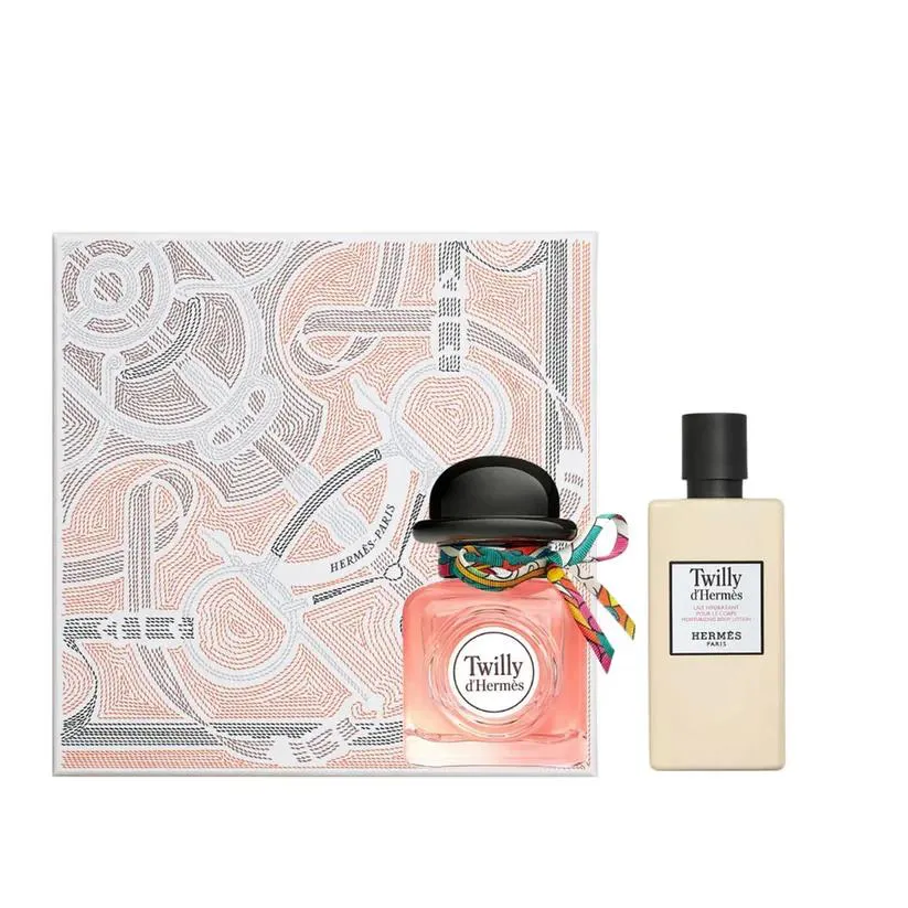 HERMES Twilly d'Hermès 4本セット Kit Feminino Twilly D'Hermes Hermes Eau de Parfum 85ml + Locao
