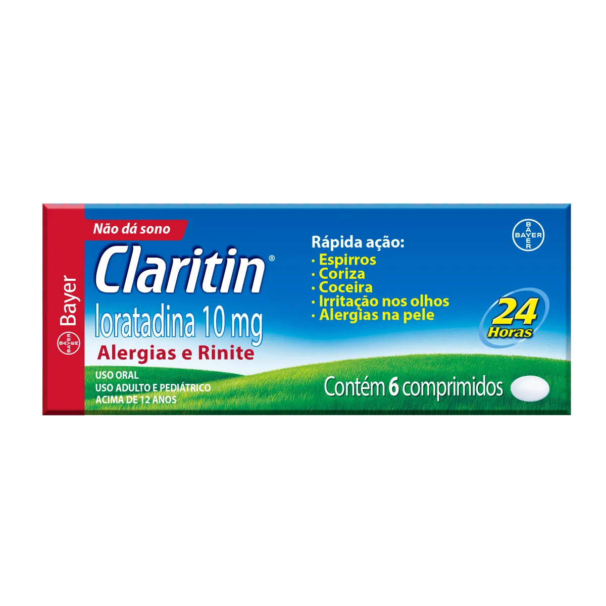 Claritin Loratadina 10mg 6 comprimidos