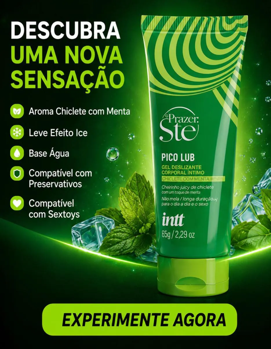 Pico Lub Gel Deslizante Chiclete Menta Efeito Ice 65g 1497658