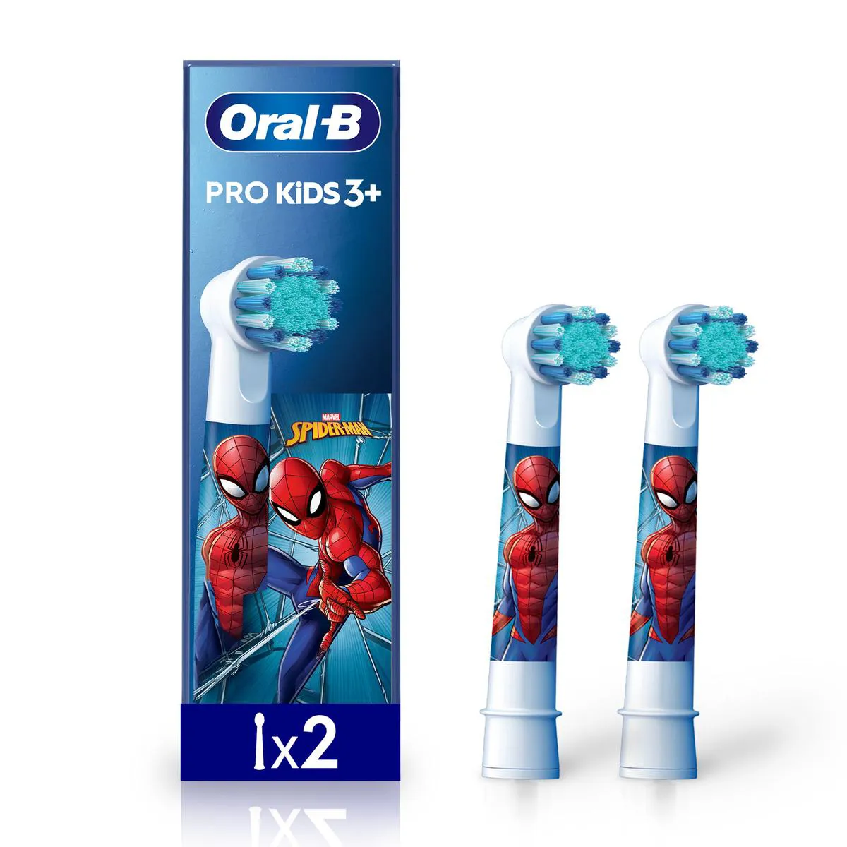 Refil Escova de Dente Elétrica Infantil Oral B Vitality Homem-Aranha 2 unidades