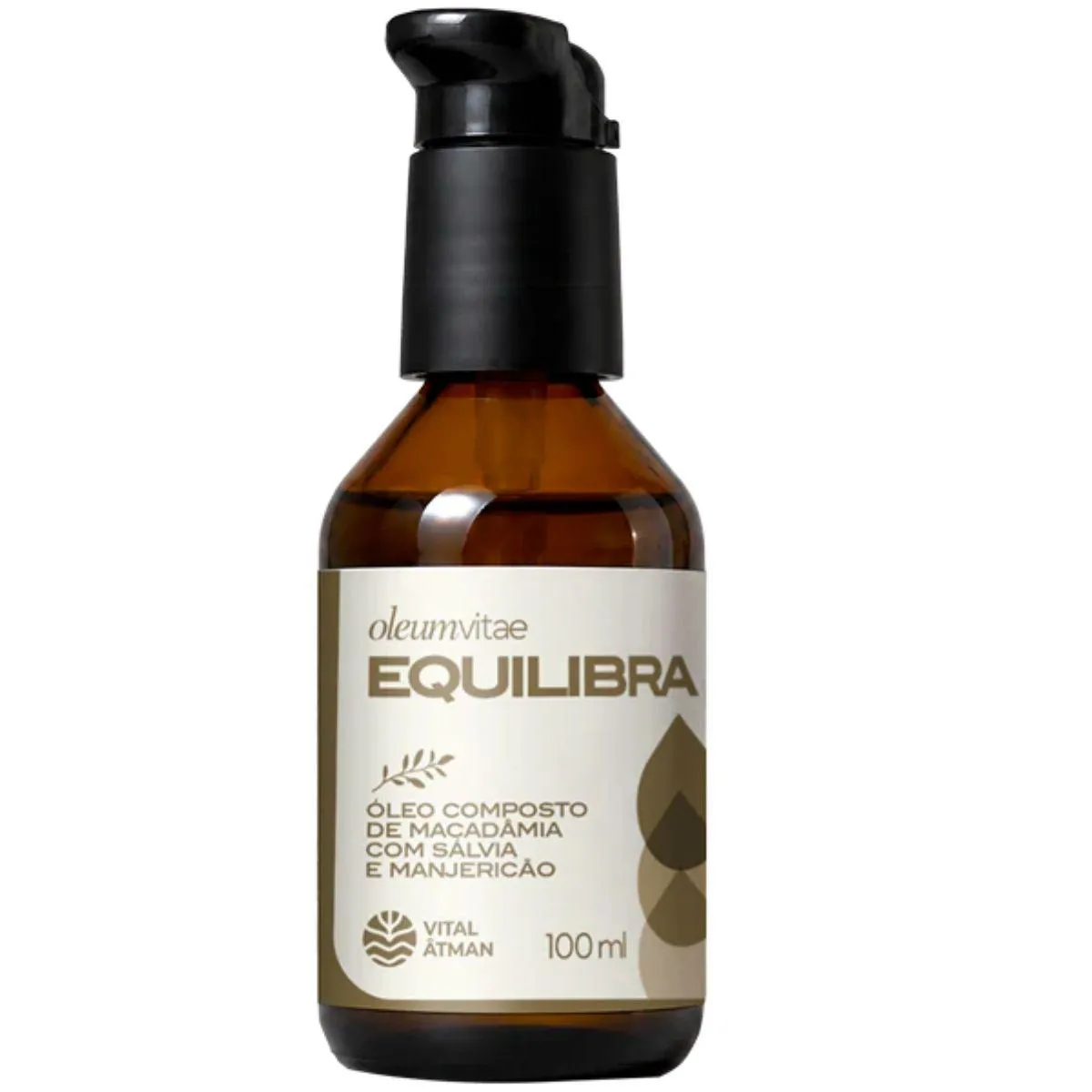 Oleum Vitae Equilibra Oleo de Macadamia 100ml Vital Atman Salvia e
