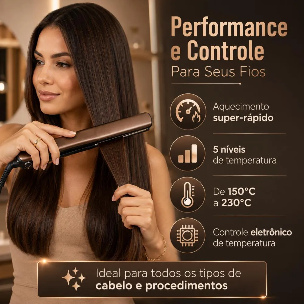 Chapa Taiff Fox Ion 3 Mocha 230?c Bivolt 1507437 | Drogasil