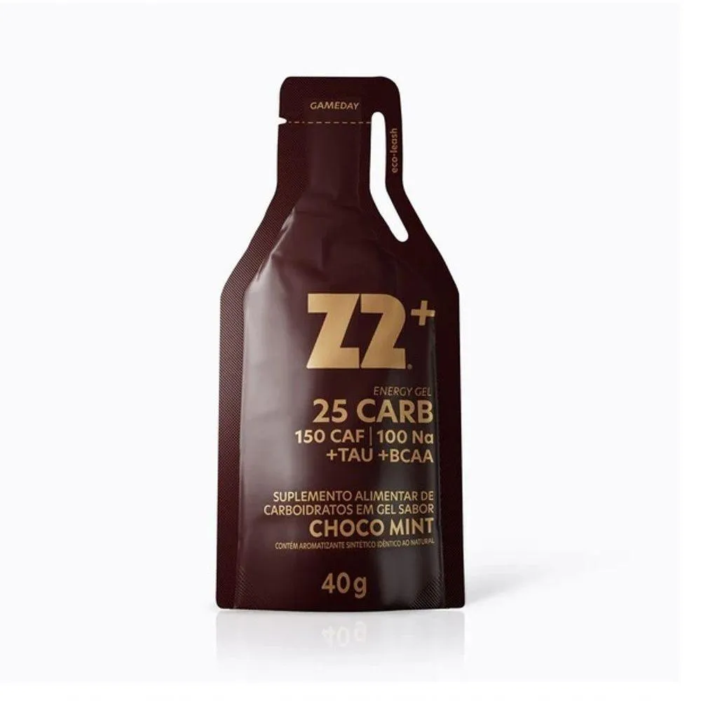 Energy Gel Z2+ com Cafeina para Performance Sabor Choco Mint 40g