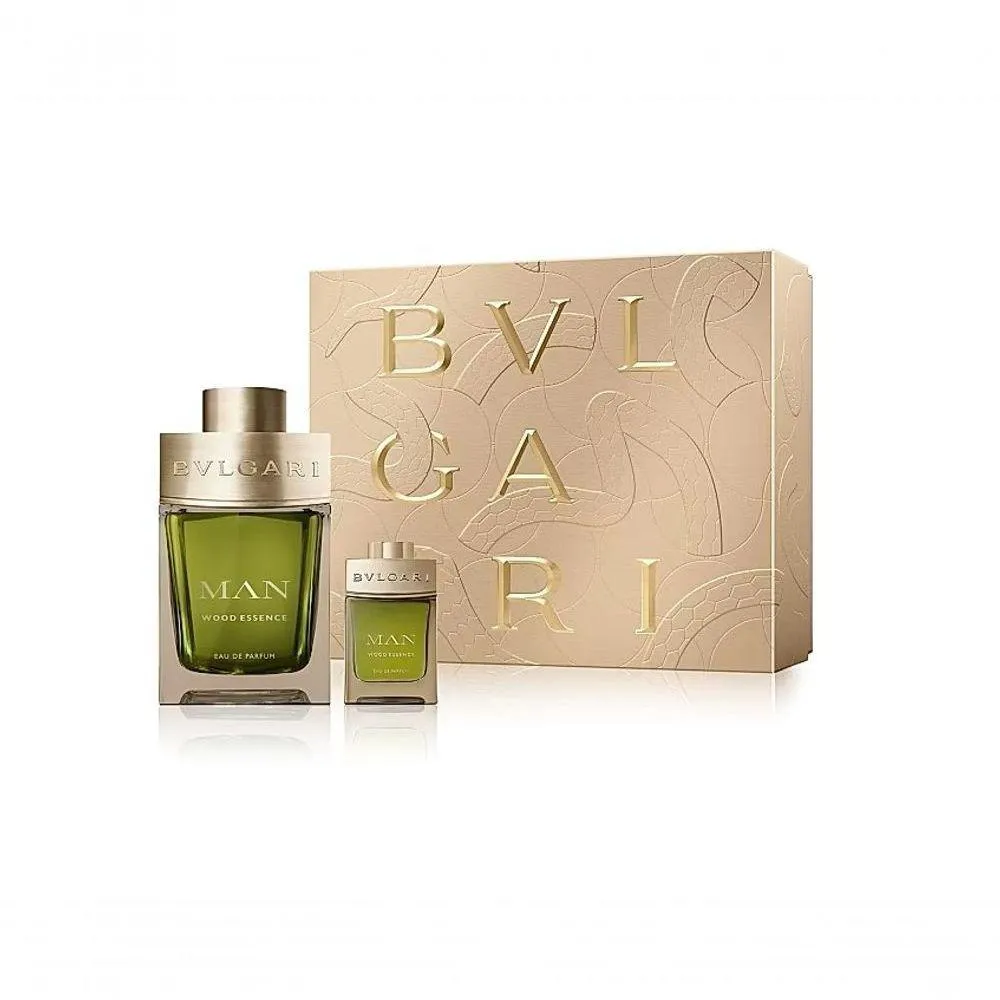 Kit Perfume Man Wood Essence Masculino Eau de Parfum Amadeirado