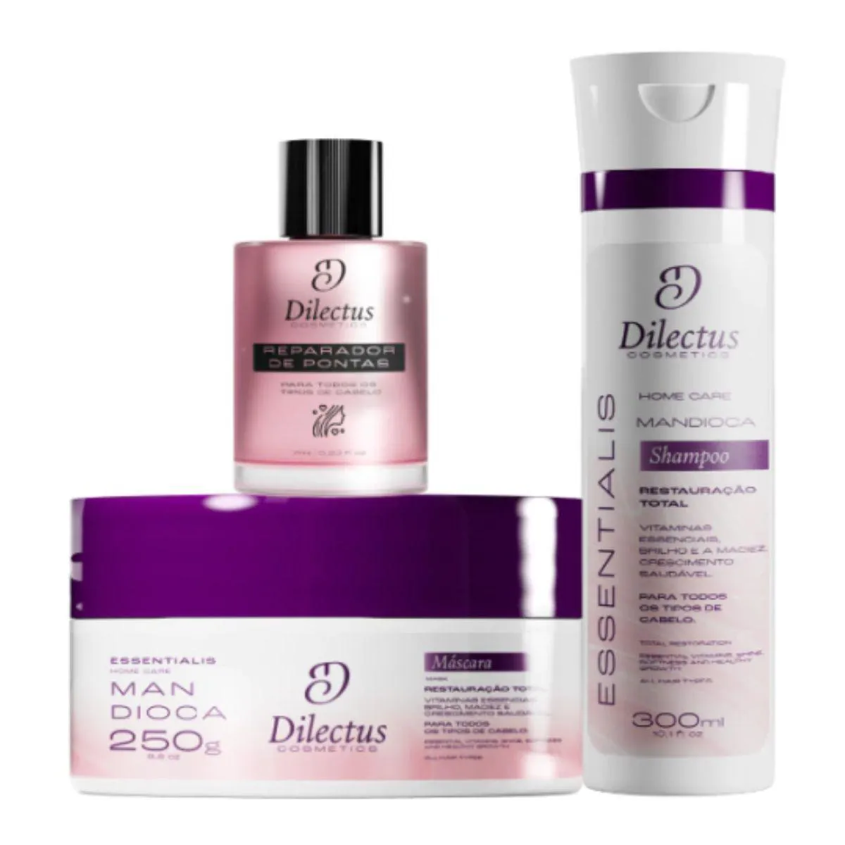 Kit Shampoo e Mascara de Hidratacao Essentialis + Reparador de