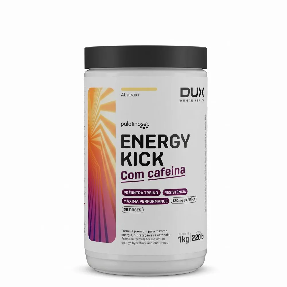 Dux Company Energy Kick Caffeine - Pote 1000g Limao 1514203