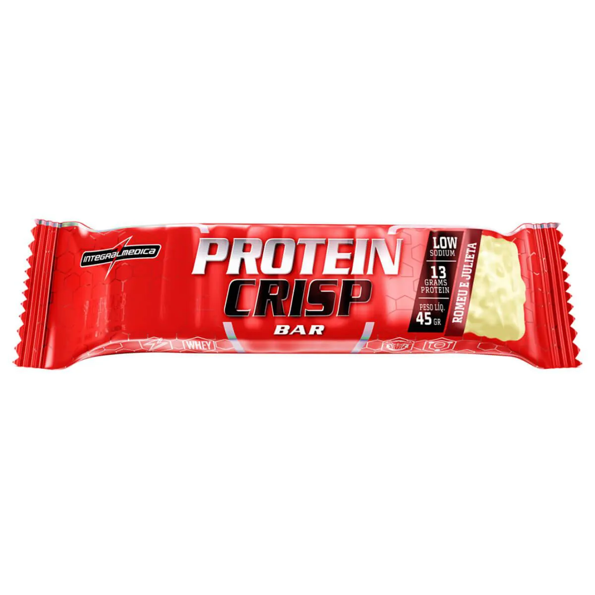 Barra de Proteína Integralmedica Protein Crisp Romeu e Julieta 45g