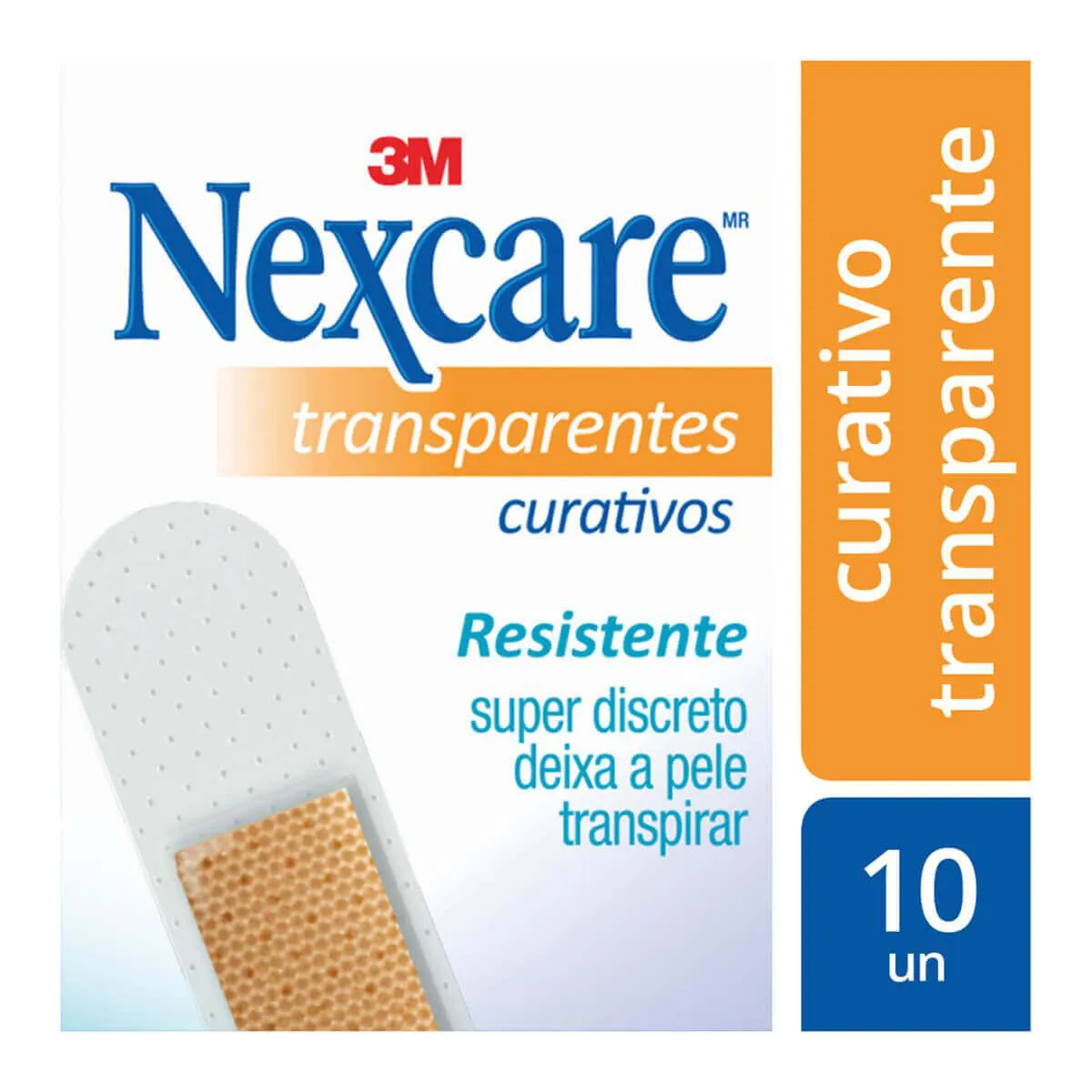 Curativo Transparente 3M Nexcare com 10 unidades