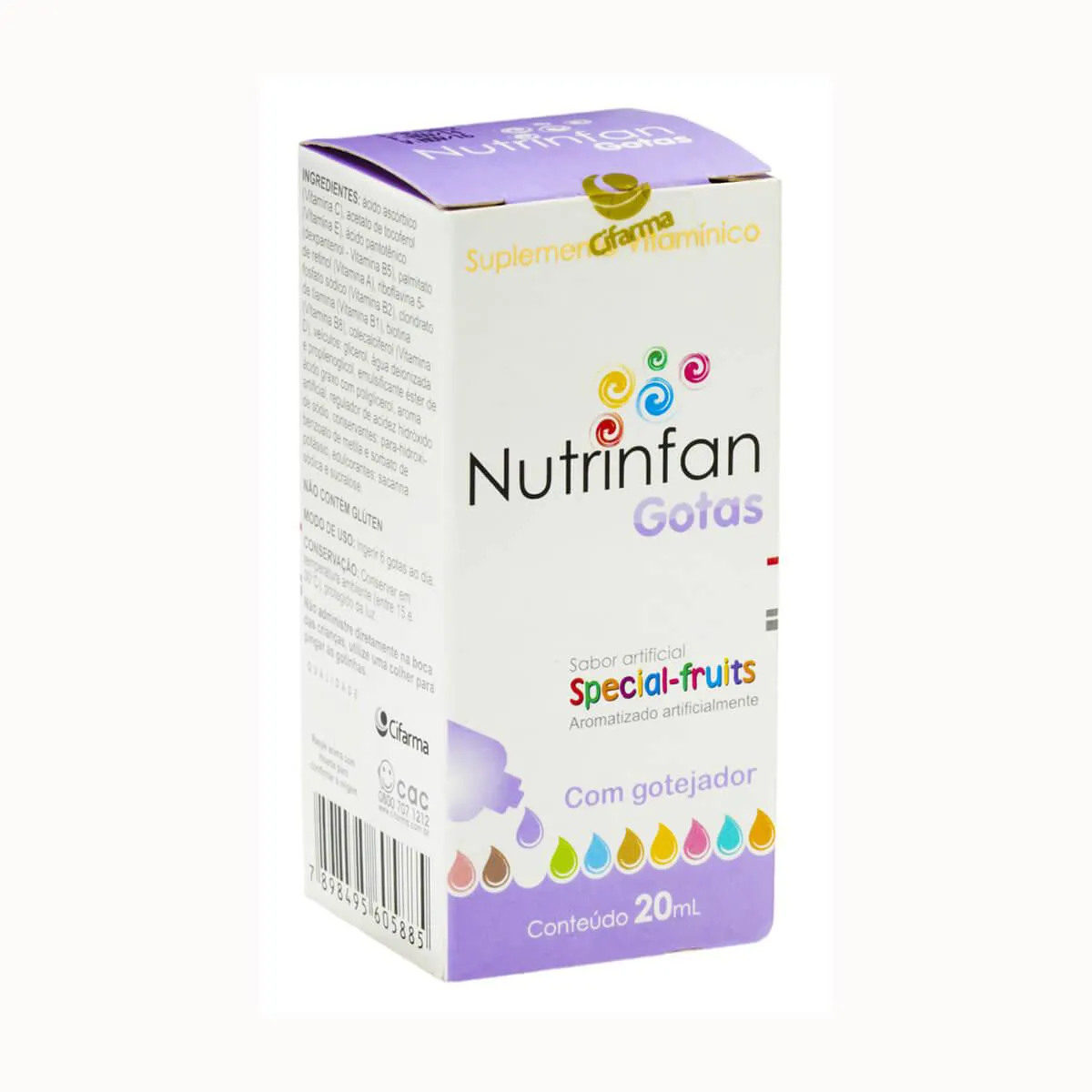 Polivitamínico Nutrinfan Special Fruits Infantil Gotas 20ml