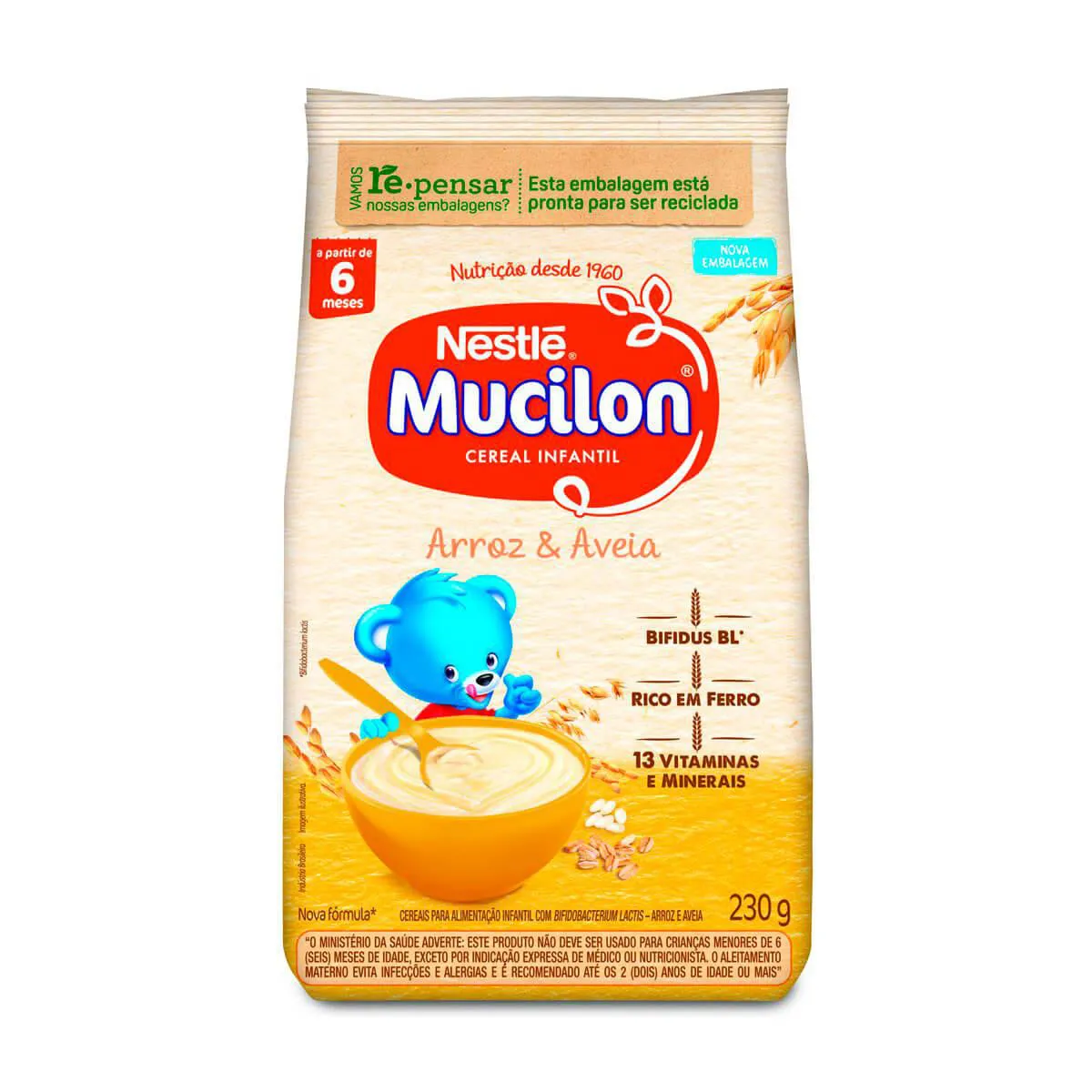 Cereal Mucilon Arroz E Aveia Infantil: Compre Sem Sair De Casa! | Droga ...