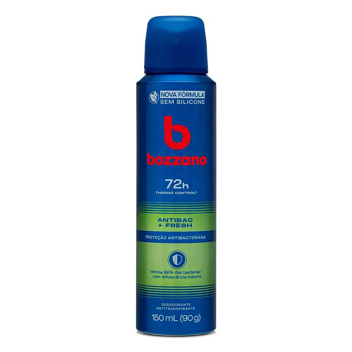 Desodorante Antitranspirante Aerosol Bozzano Antibac + Fresh Masculino 48h 150ml