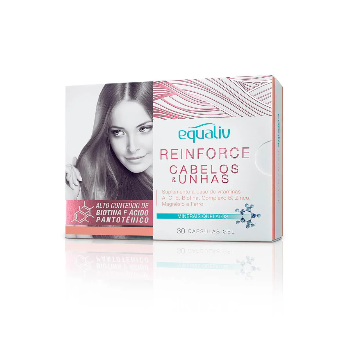 Suplemento Vitamínico Equaliv Reinforce Cabelos & Unhas com 30 cápsulas