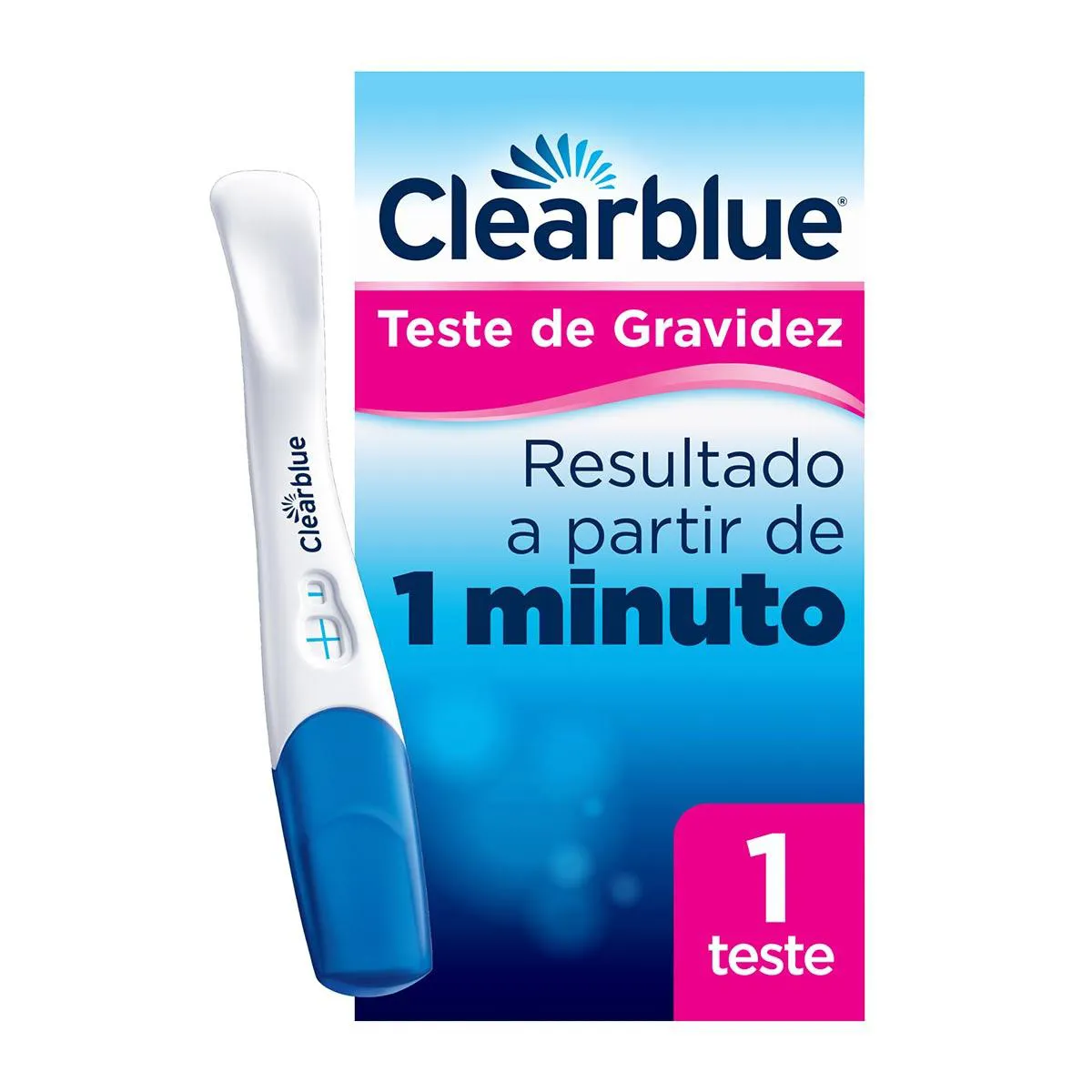 Teste de Gravidez Clearblue Plus com 1 Unidade