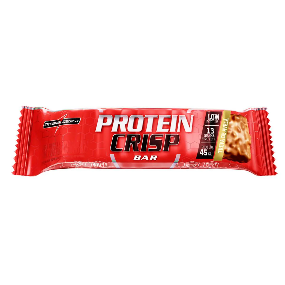 Barra de Proteína Integralmedica Protein Crisp Trufa de Avelã 45g