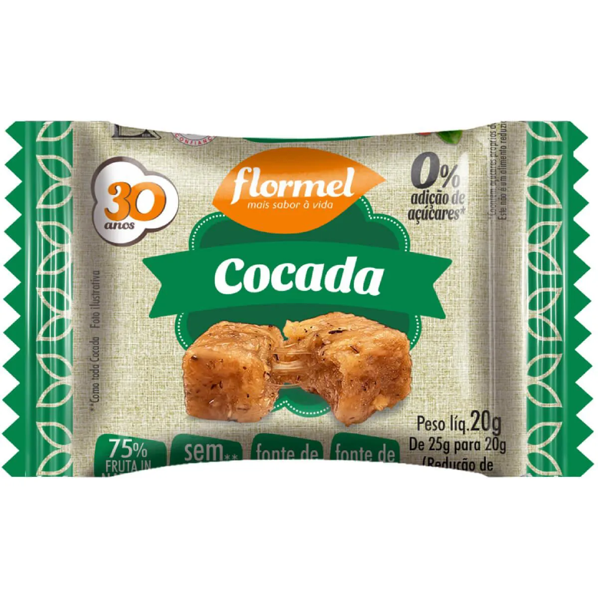 Cocada Zero Flormel com 20g