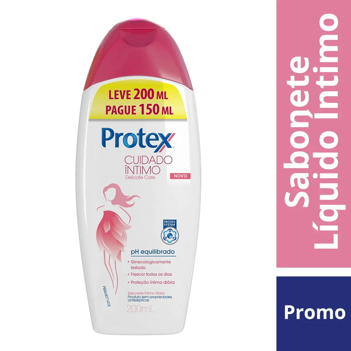 Sabonete Íntimo Líquido Protex Cuidado Íntimo Delicate Care 200ml