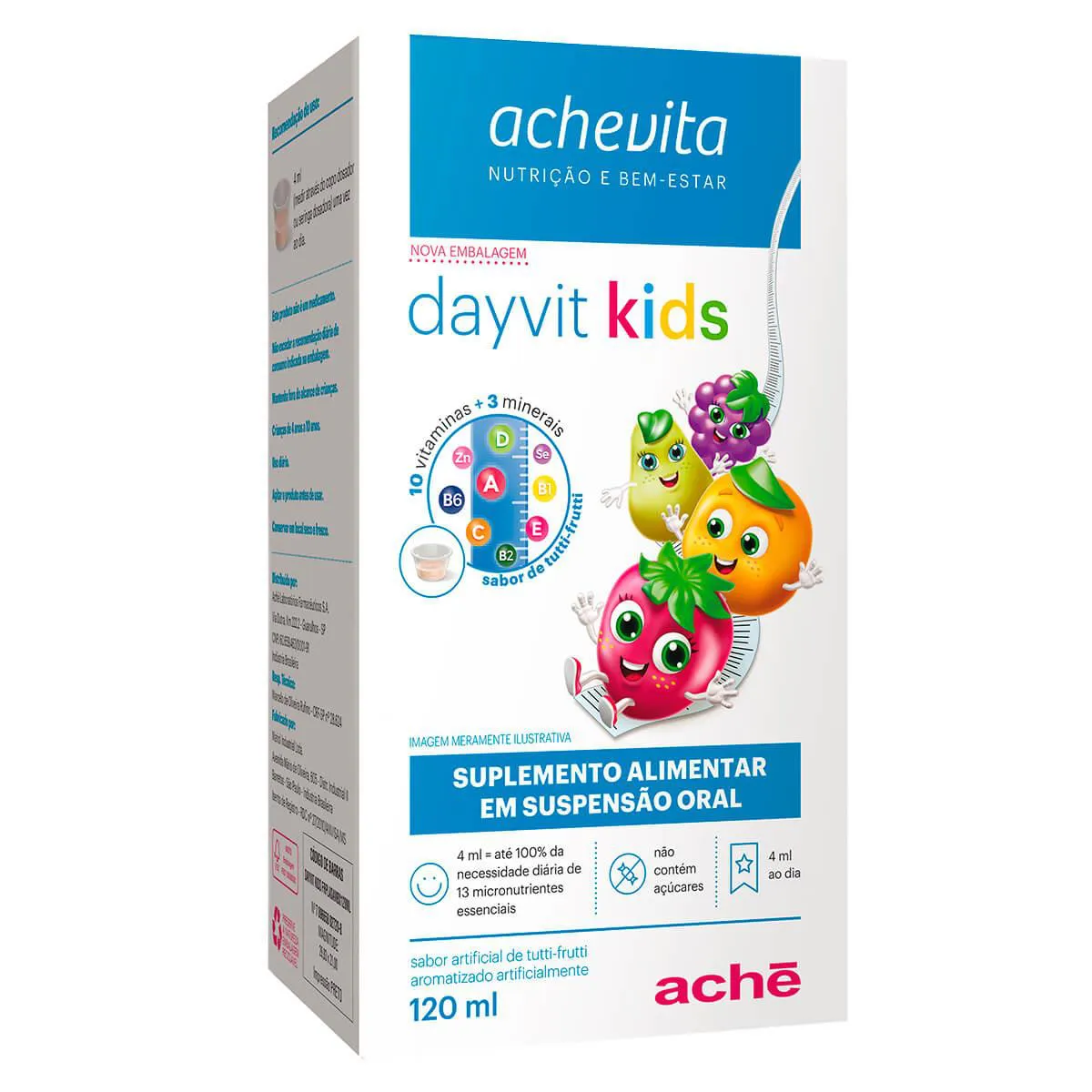 Polivitamínico Dayvit Kids Tutti-Frutti Infantil 120ml