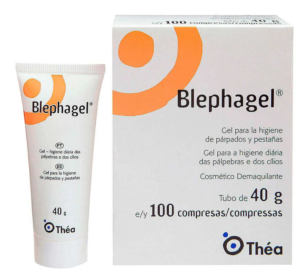 Gel para Higiene para Área dos Olhos com Ação Demaquilante Blephagel 40g