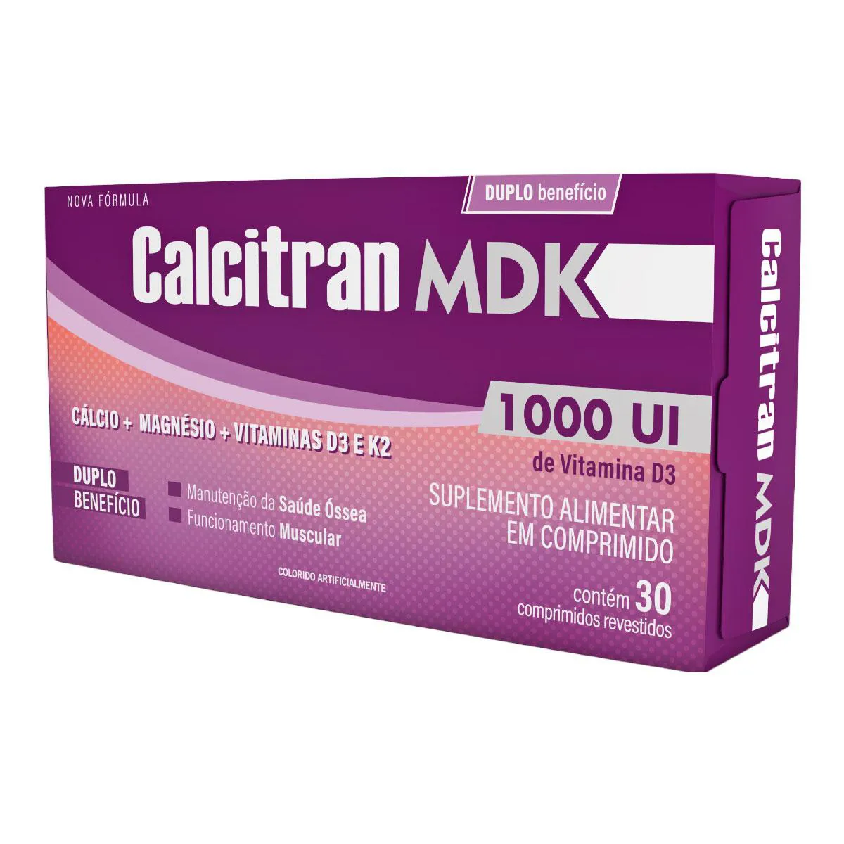 Cálcio Calcitran MDK 1000UI 30 comprimidos