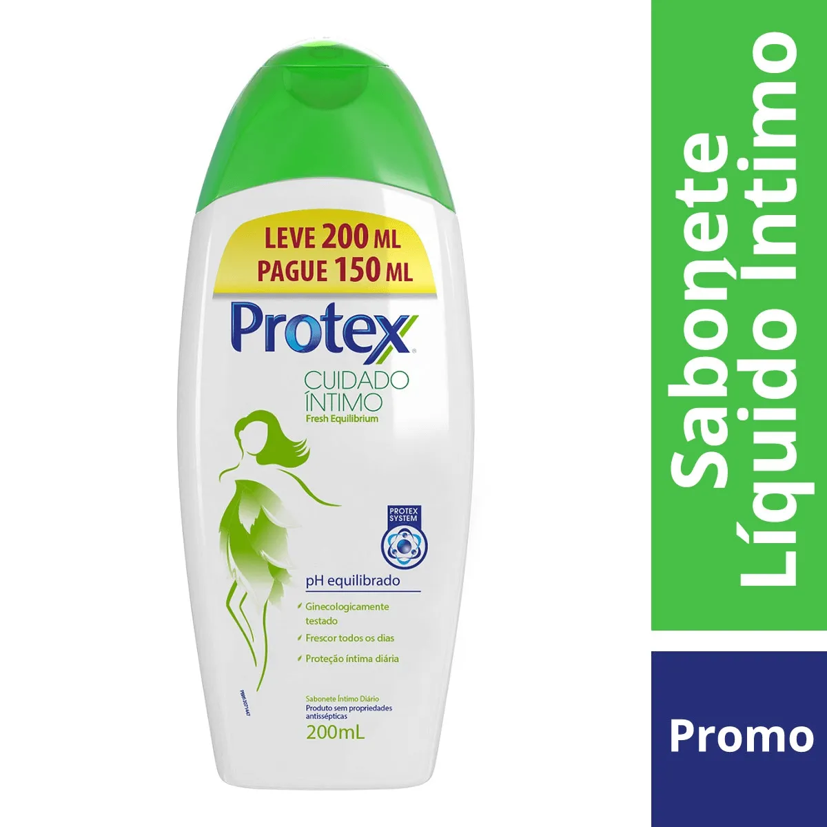 Sabonete Líquido Íntimo Protex Cuidado Íntimo Fresh Equilibrium 200ml