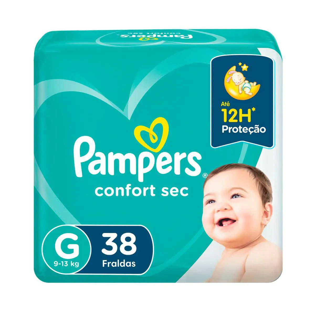 Fralda Pampers Confort Sec G 38 unidades