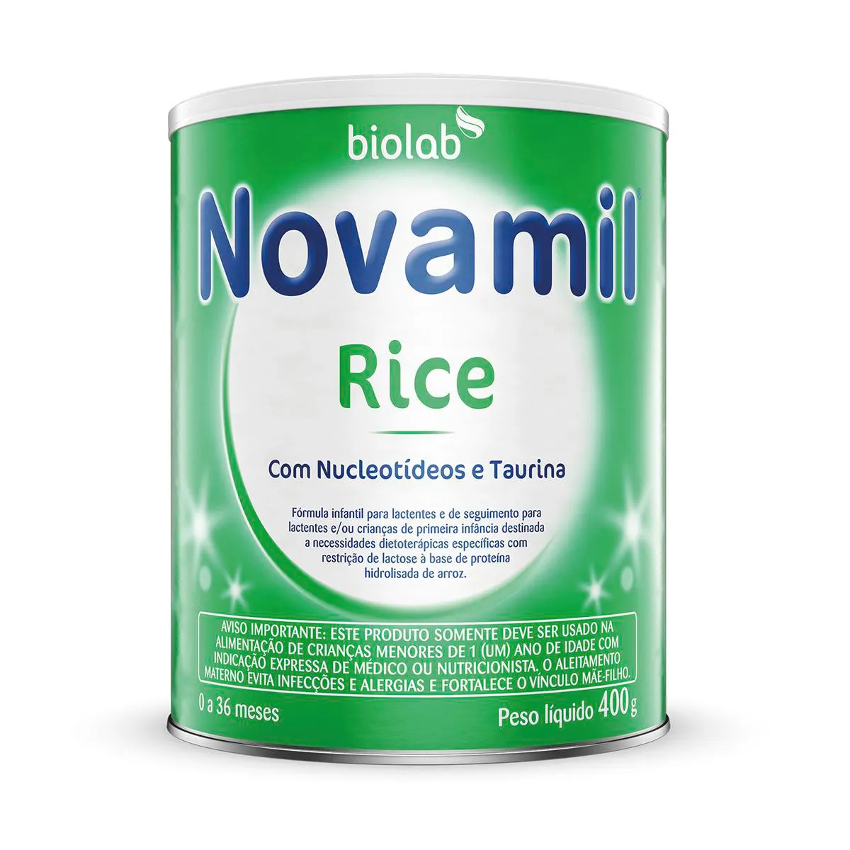 Fórmula Infantil Novamil Rice Biolab 0 a 36 meses 400g: Oferta | Droga Raia