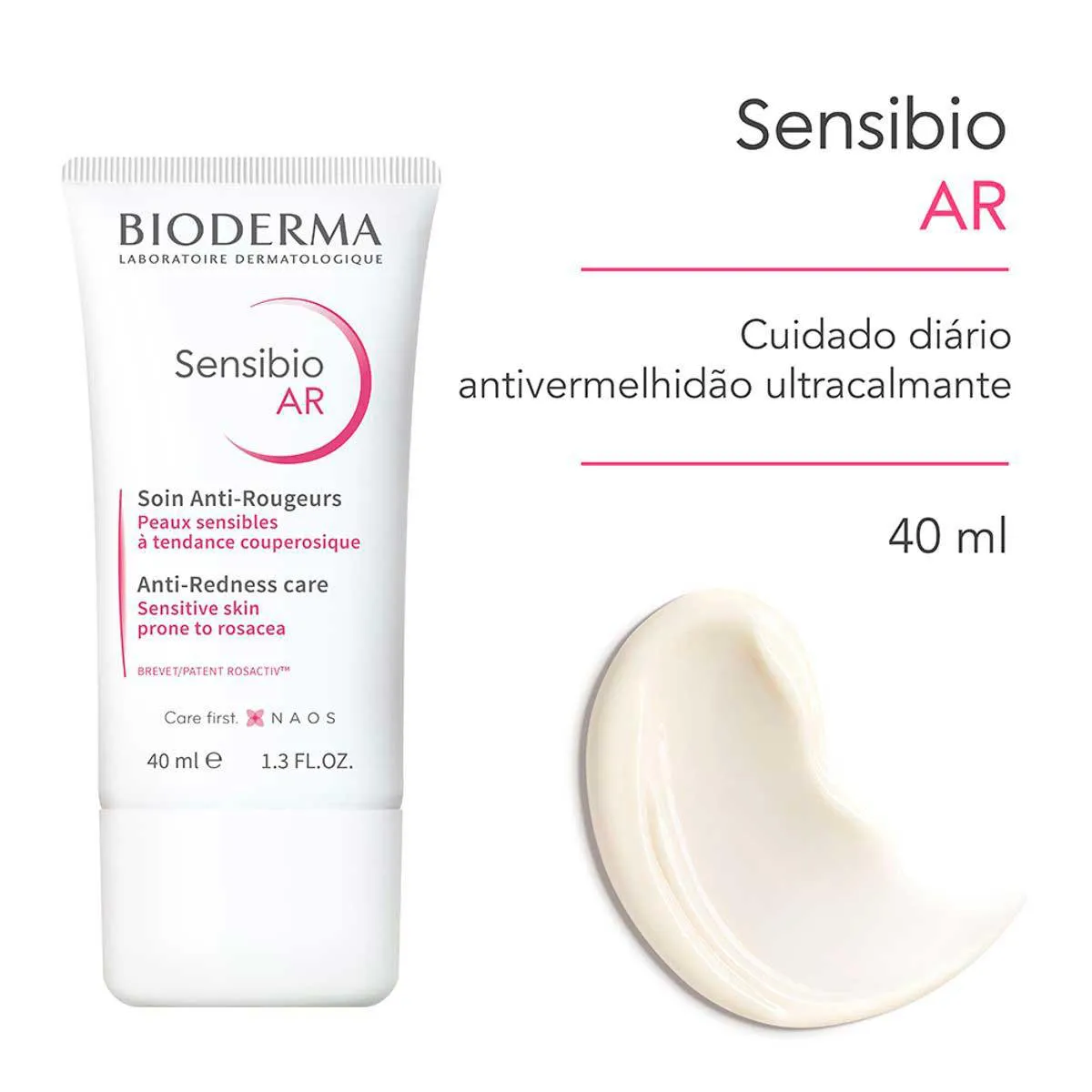 Creme Hidratante Facial Bioderma Sensibio AR Ultracalmante Pele ...