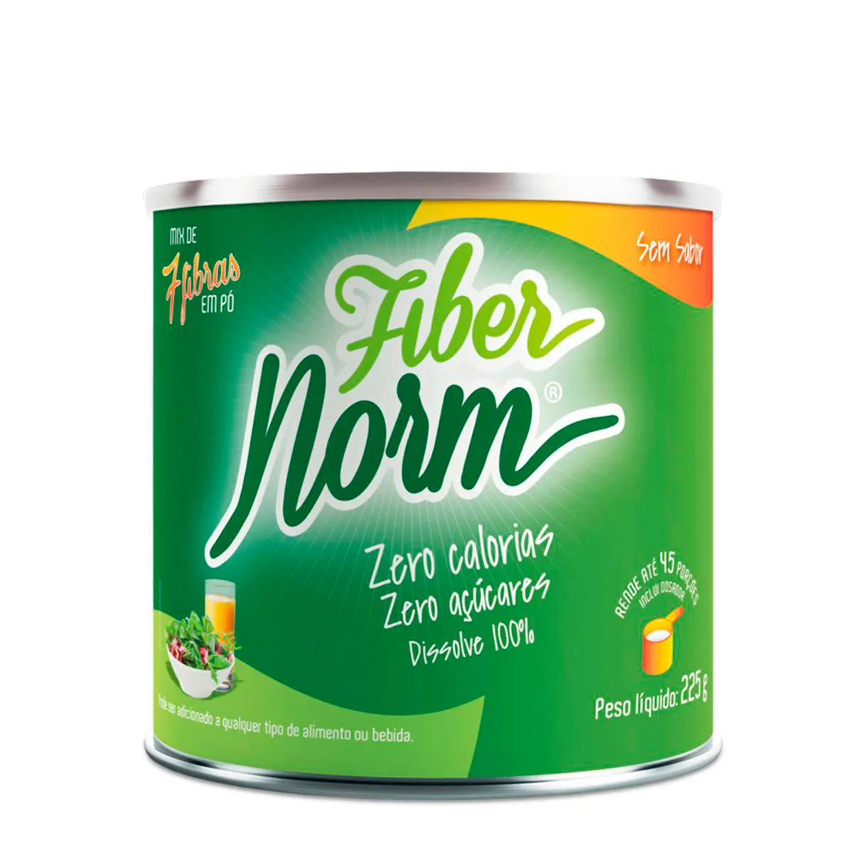 Mix de Fibras Fibernorm em Pó Solúvel Lata com 225g