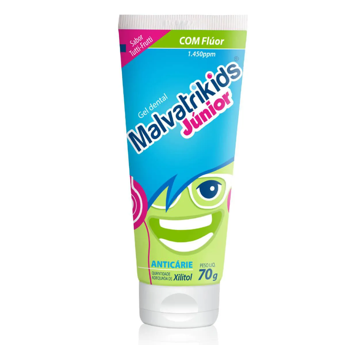 Gel Dental Infantil Malvatrikids Júnior Anticárie com 70g