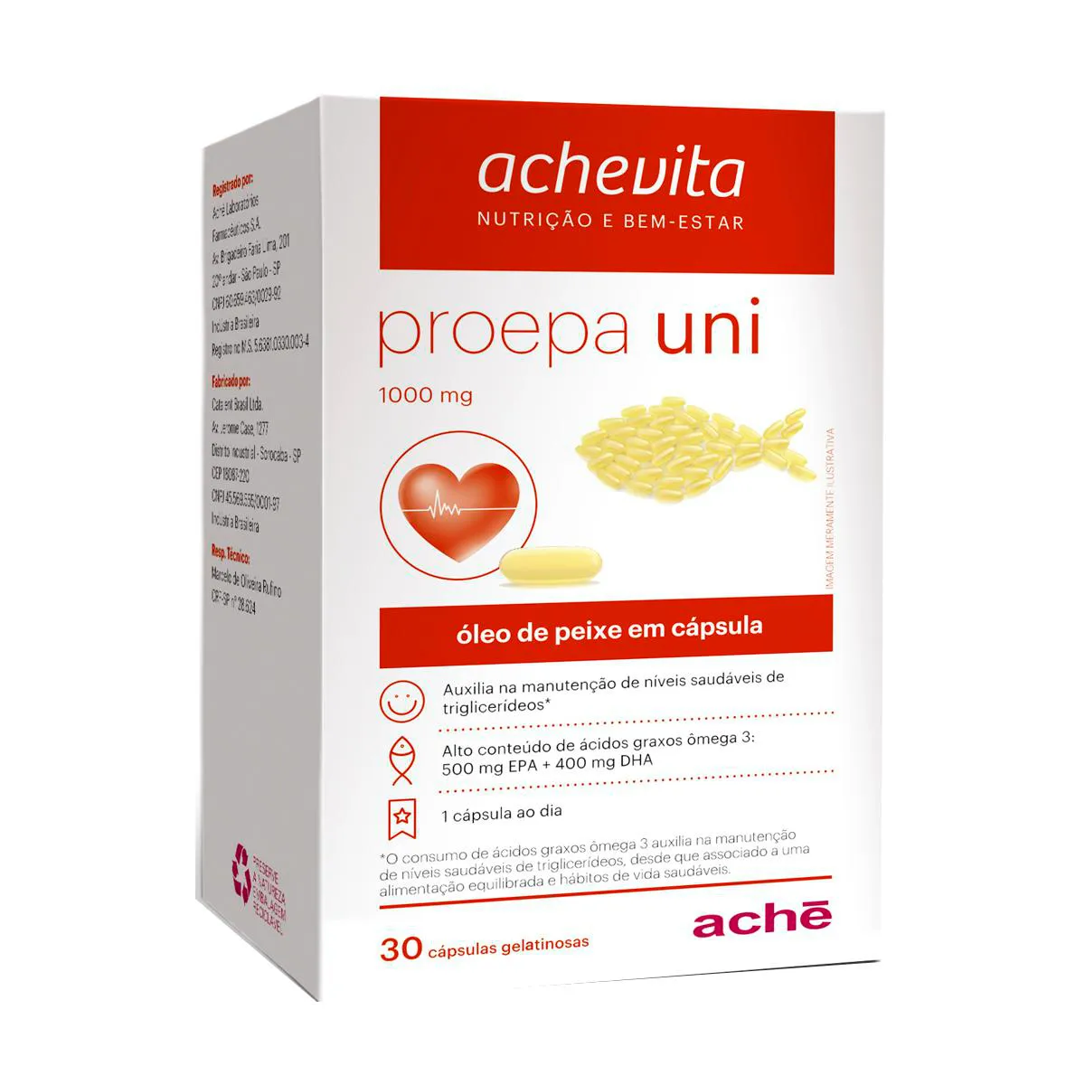 Ômega 3 Proepa Uni 1000mg - 30 cápsulas