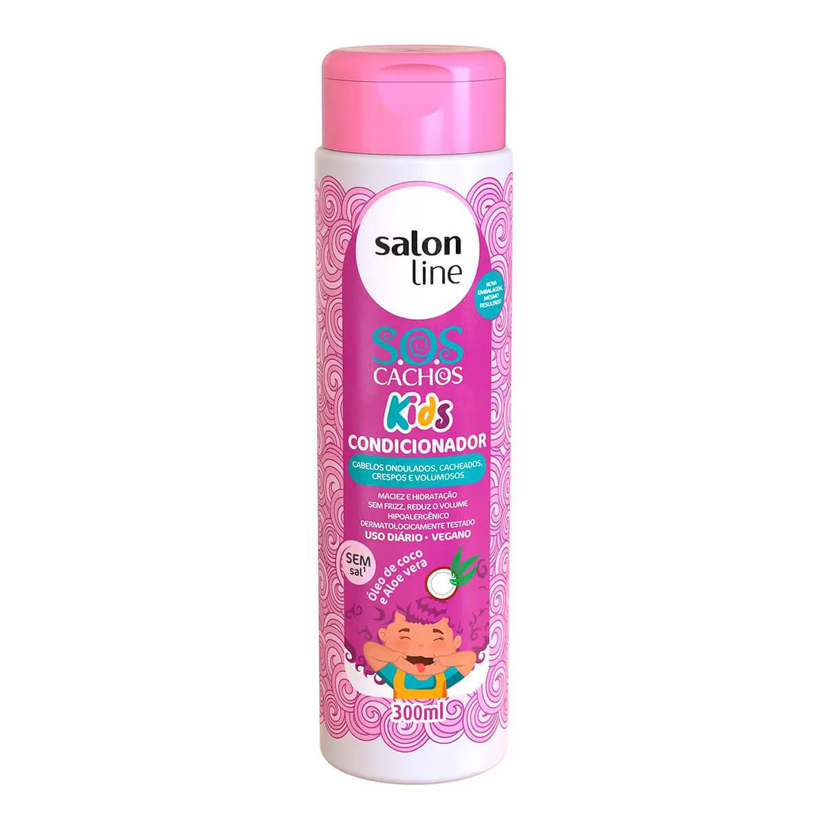 Condicionador Salon Line S.O.S. Cachos Kids Sem Sal com 300ml