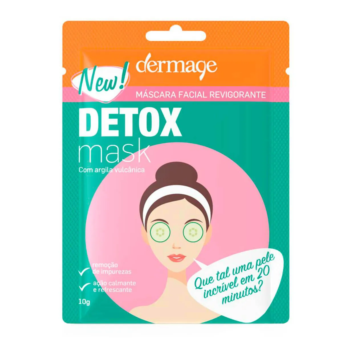 Máscara Facial Dermage Detox com 10g