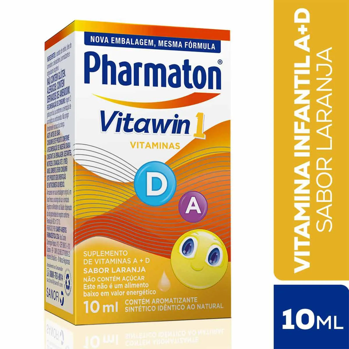 Polivitamínico Pharmaton Vitawin 1 Laranja 10ml