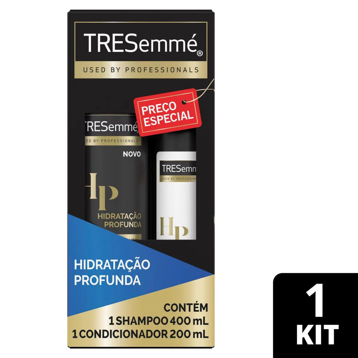 Shampoo Tresemmé Reconstrução e Força + Condicionador Tresemmé Reconstrução  e Força