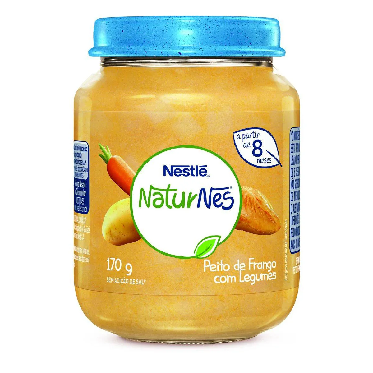 Papinha Nestlé Naturnes Sabor Peito de Frango com Legumes com 170g