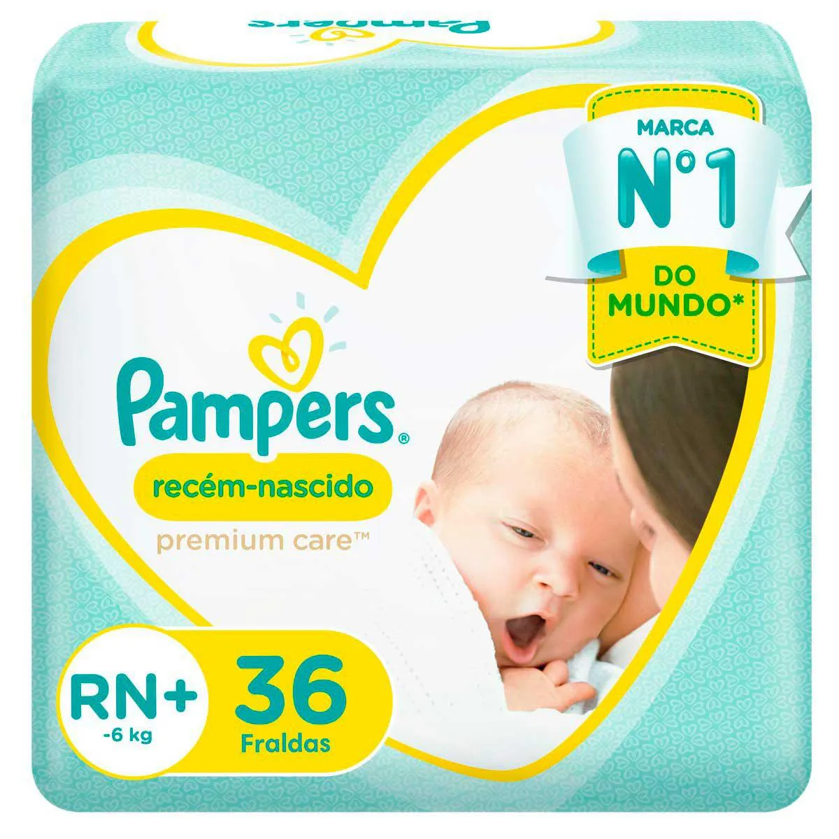 Fralda Pampers Premium Care RN+ - 36 unidades