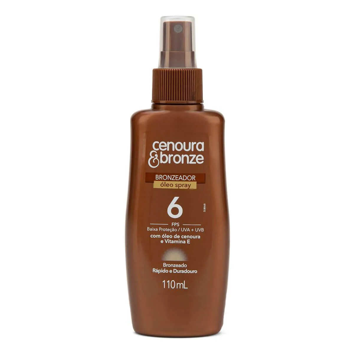 Óleo Bronzeador Cenoura & Bronze FPS 6 Spray com 110ml