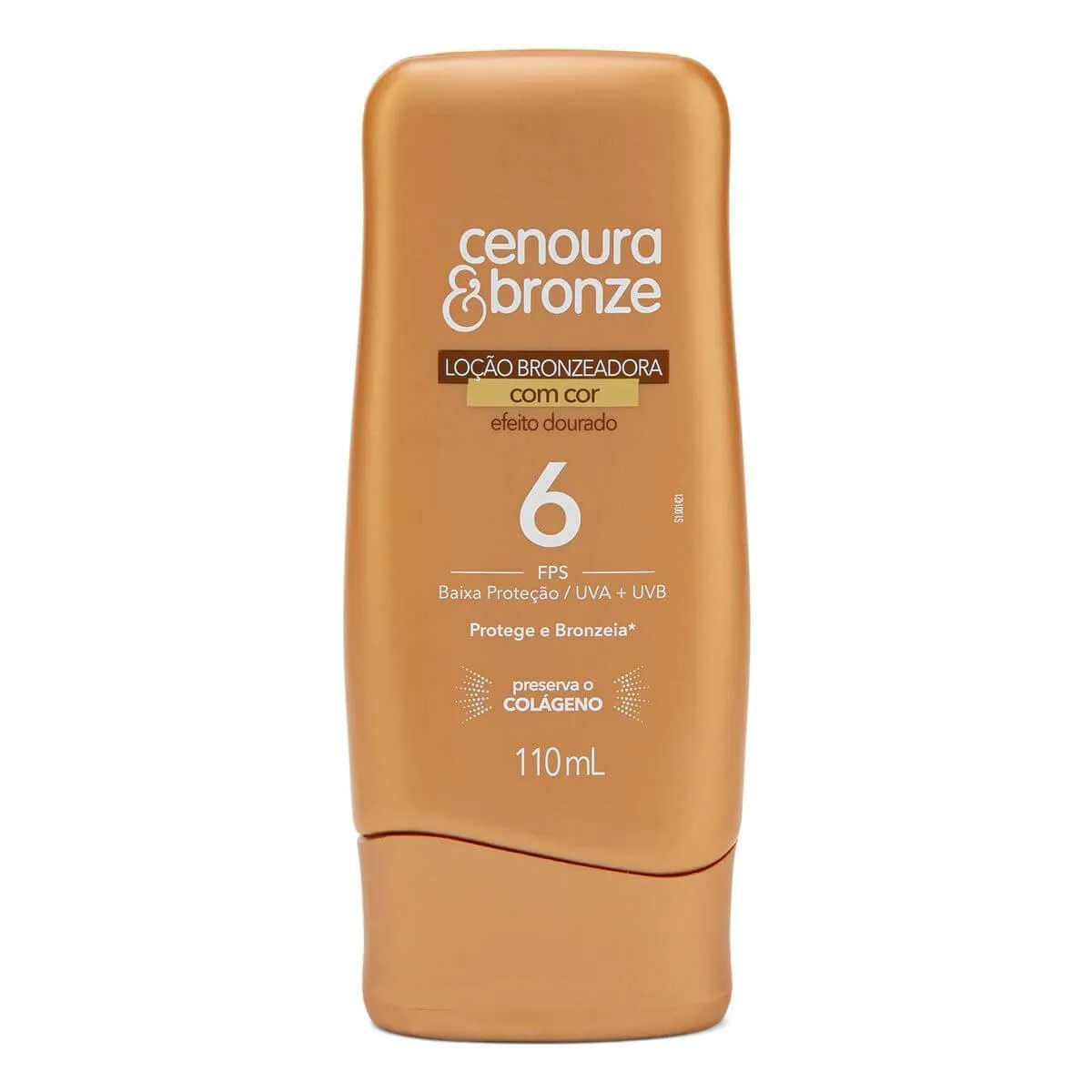 Bronzeador Corporal Loção FPS 6 Cenoura & Bronze Com Cor 110ml