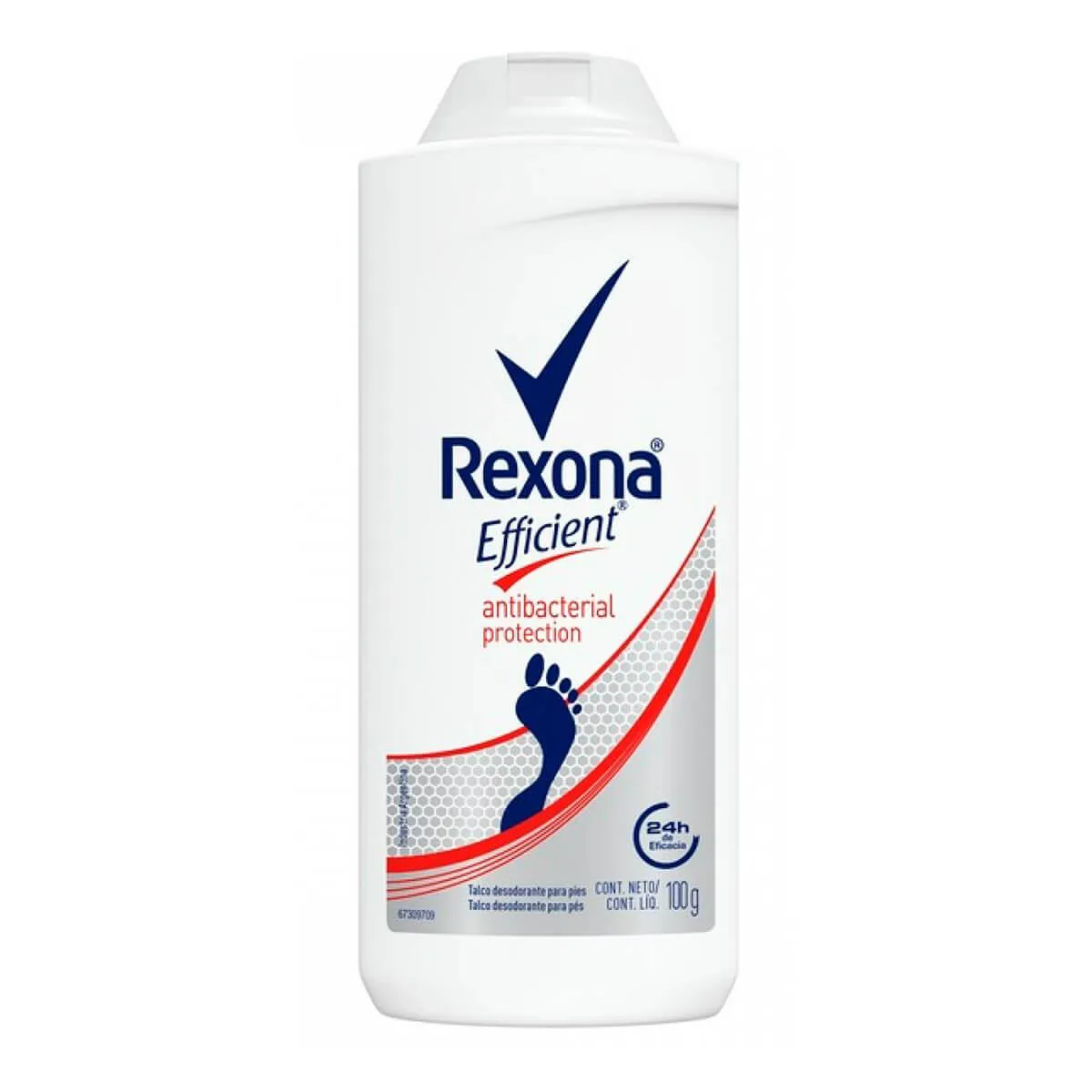 Talco Desodorante Para Pés Rexona Efficient Antibacterial