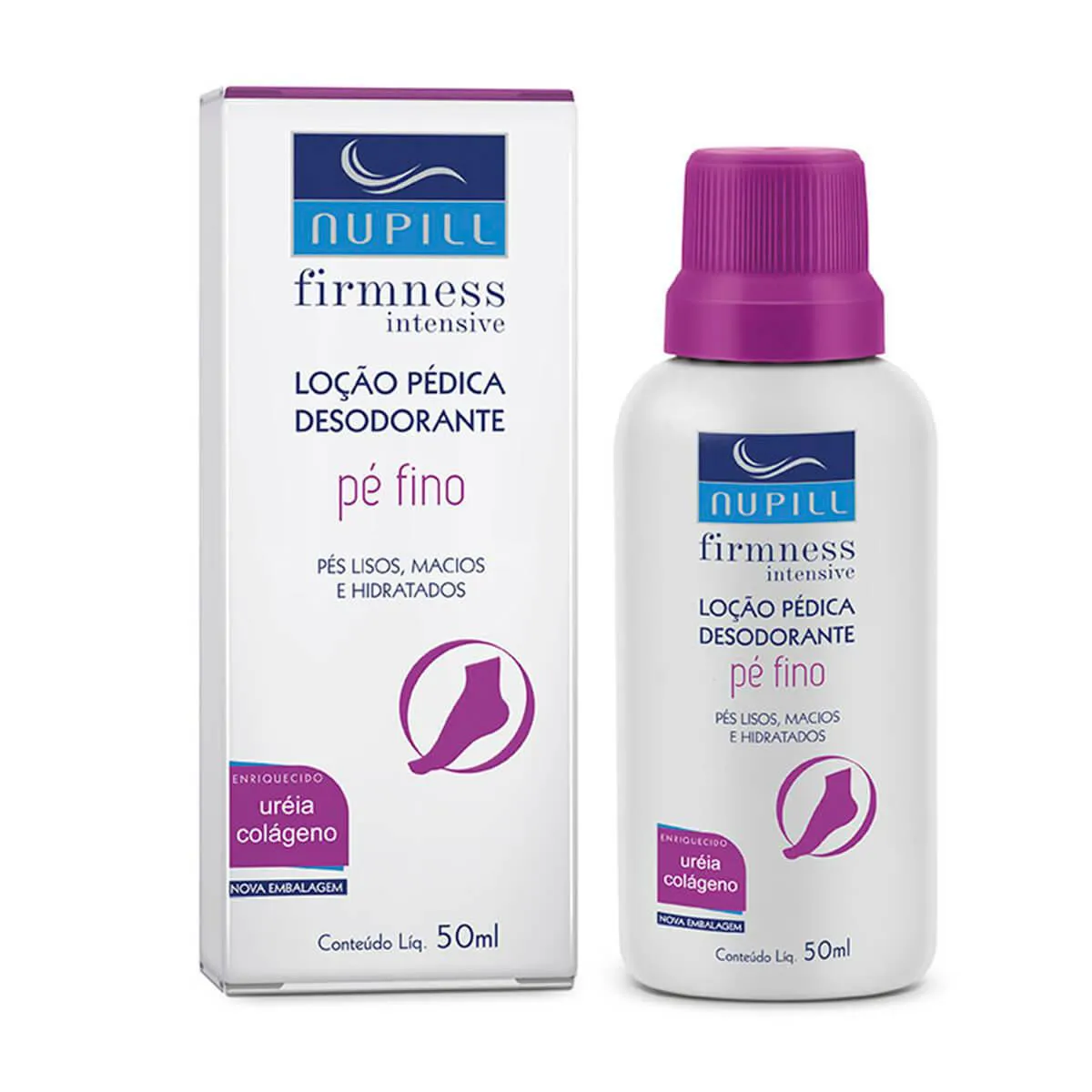 Loção Pédica Desodorante Nupill Pé Fino com 50ml